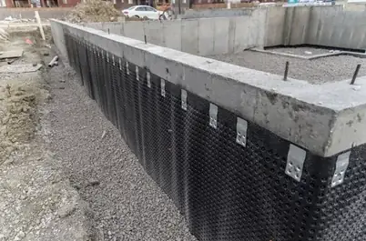 Dimpled membrane installation in Markham